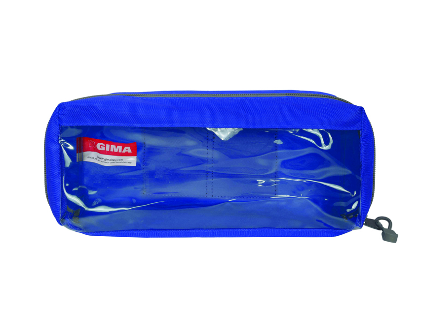 BORSETTA E2 - rettangolare con finestra - blu